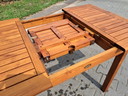 Privilege outdoor teak extendable table 134 cm maximum