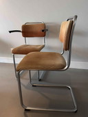 6x Gebroeders van der Stroom Dutch Originals Gispen Chair