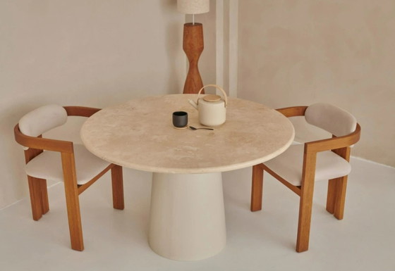 Image 1 of FLOW dining table top Travertine