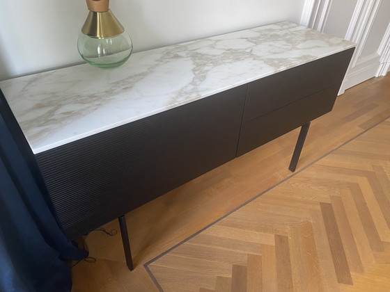 Image 1 of Porro Highboard Modern Black/Marble