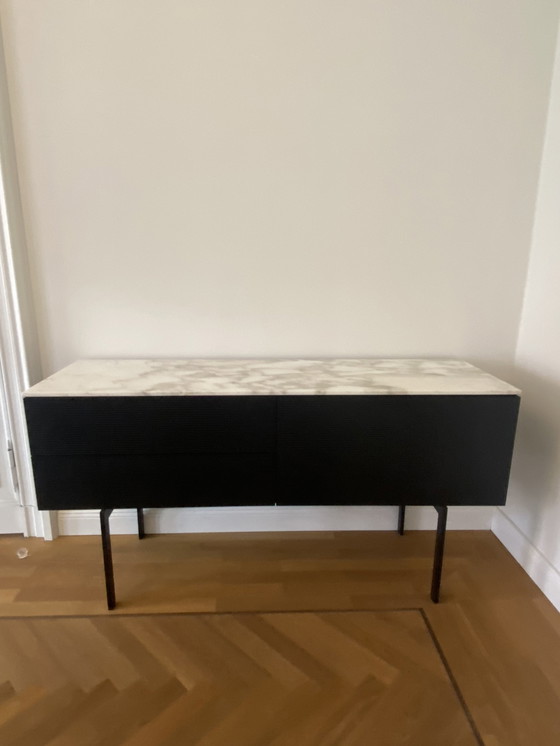 Image 1 of Porro Highboard Modern Black/Marble