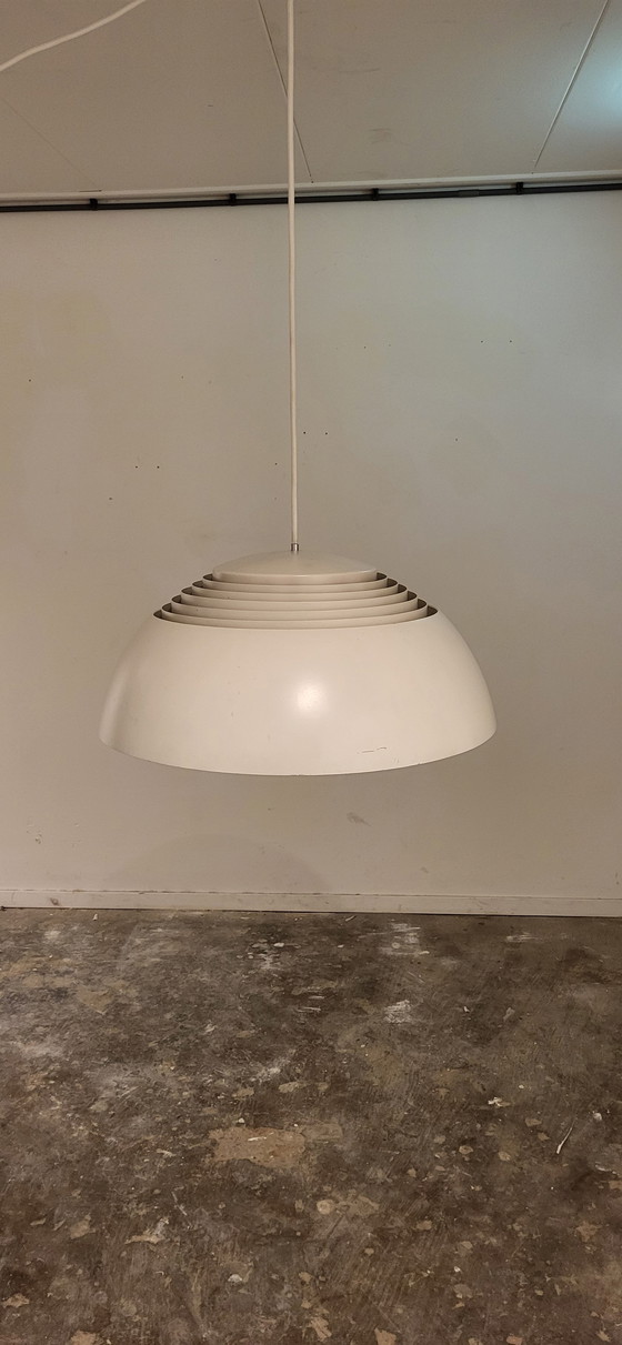 Image 1 of  Midcentury Danish AJ Royal 500 pendant lamp in white by Arne Jacobsen for Louis Poulsen, 1960s