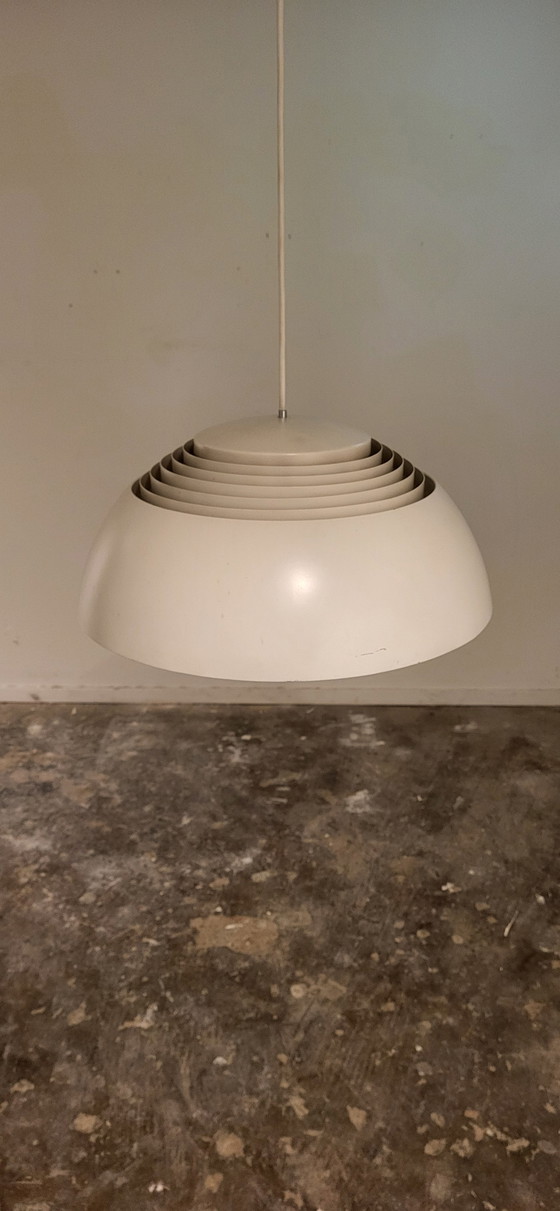 Image 1 of  Midcentury Danish AJ Royal 500 pendant lamp in white by Arne Jacobsen for Louis Poulsen, 1960s