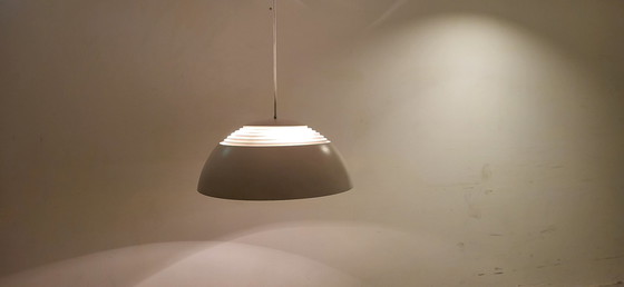 Image 1 of  Midcentury Danish AJ Royal 500 pendant lamp in white by Arne Jacobsen for Louis Poulsen, 1960s