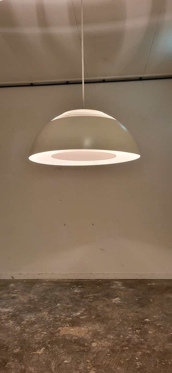 Image 1 of  Midcentury Danish AJ Royal 500 pendant lamp in white by Arne Jacobsen for Louis Poulsen, 1960s