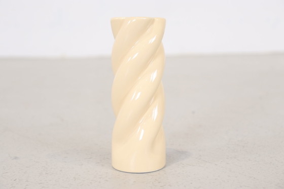 Image 1 of Fest Booly small twister candle holder yellow