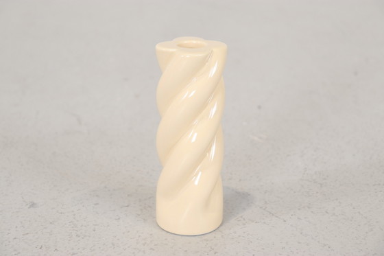 Image 1 of Fest Booly small twister candle holder yellow