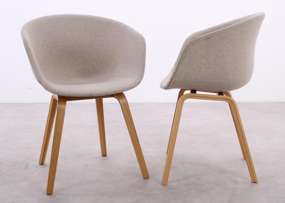 Image 1 of 2x HAY AAC 23 chair beige