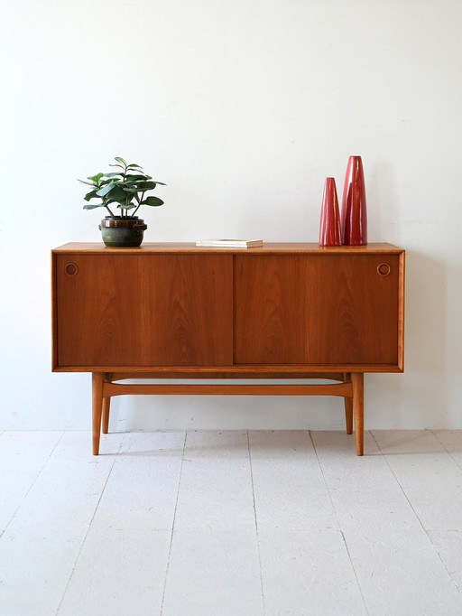 Scandinavian Sideboard With Sliding Doors