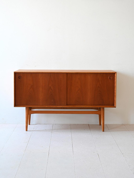 Scandinavian Sideboard With Sliding Doors