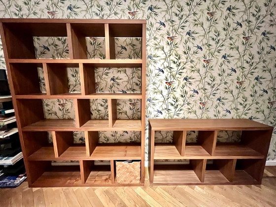 Image 1 of Westwing Portlyn (Temahouse Portugal) Walnuts Bookcase Combo In Good Condition 