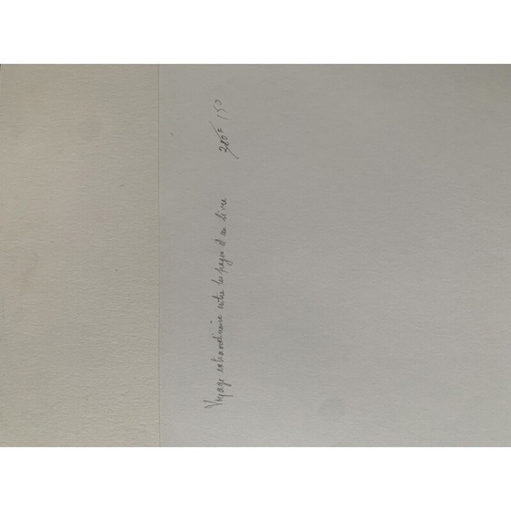 Image 1 of Vintage lithograph extraordinary journey between the pages of a book by Henri Le Viennois, 1969