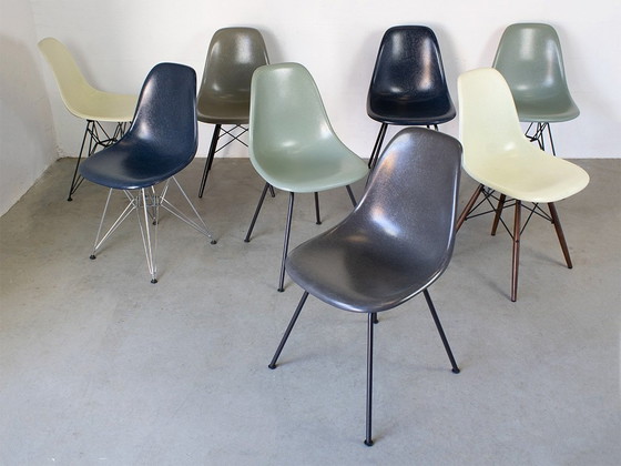 Image 1 of Vitra Dsw Original Glass Fiber In Raw Umber Design Charles Eames