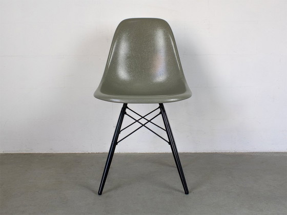 Image 1 of Vitra Dsw Original Glass Fiber In Raw Umber Design Charles Eames