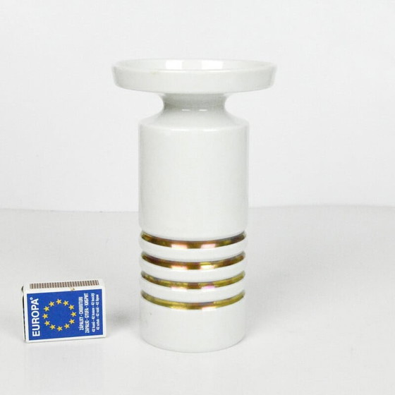 Image 1 of Vintage hollywood regency porcelain vase by Wallendorf, Germany 1970s