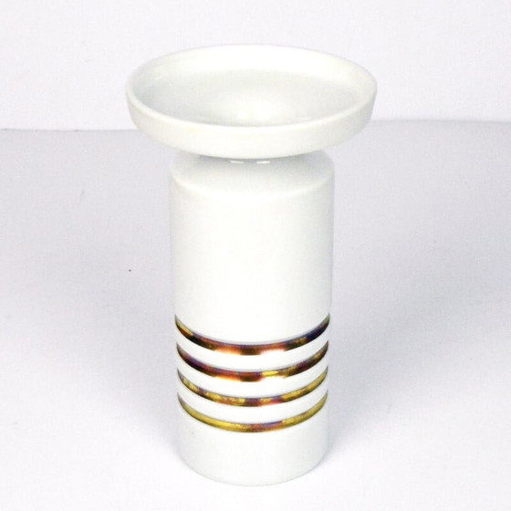 Image 1 of Vintage hollywood regency porcelain vase by Wallendorf, Germany 1970s