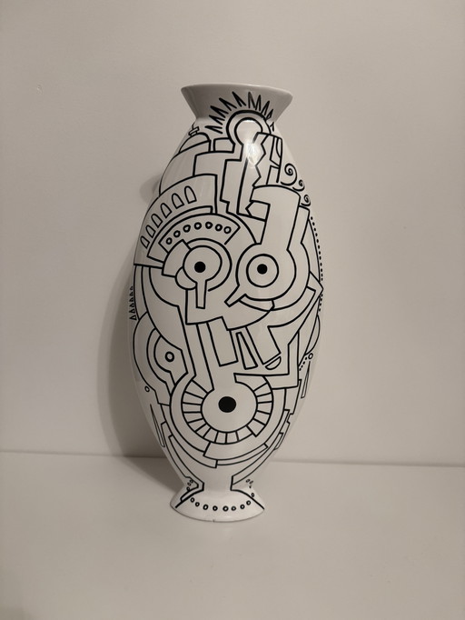 Ceramic Vase By Alessandro Guerriero