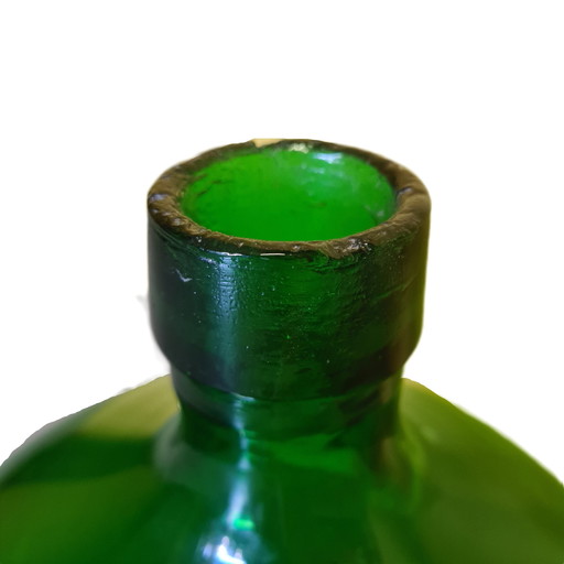 Bouteille de levure en verre vert de petit modèle, années 1950