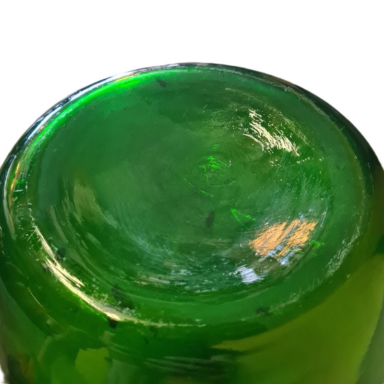 Image 1 of Small model green glass yeast bottle, 1950s