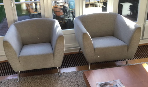 2x Gelderland Type 6250 Armchair Design Jan Des Bouvrie In Good Condition