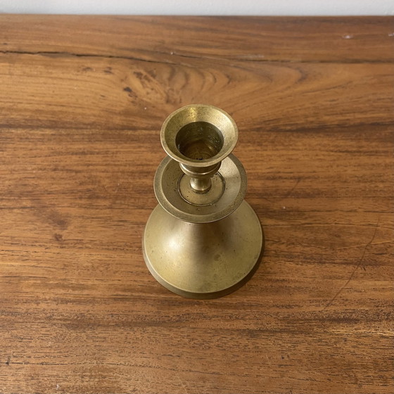 Image 1 of Low Brass Candle Holder