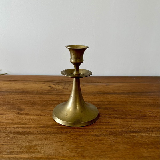 Image 1 of Low Brass Candle Holder