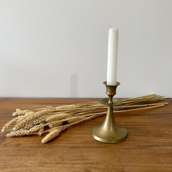 Image 1 of Low Brass Candle Holder