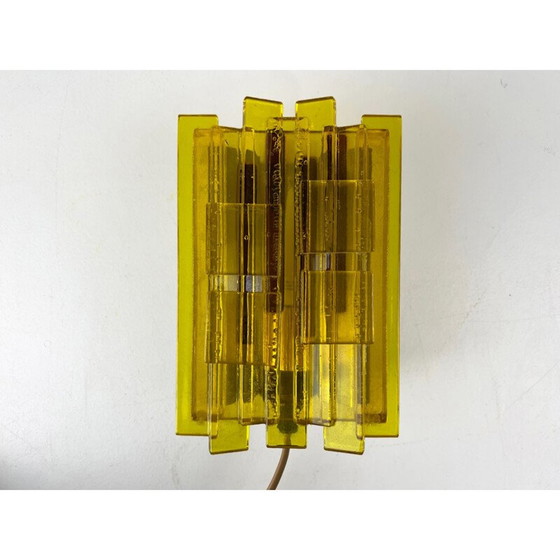 Image 1 of Vintage translucent acrylic wall lamp by Claus Bolby for Cebo Industri, Denmark 1960