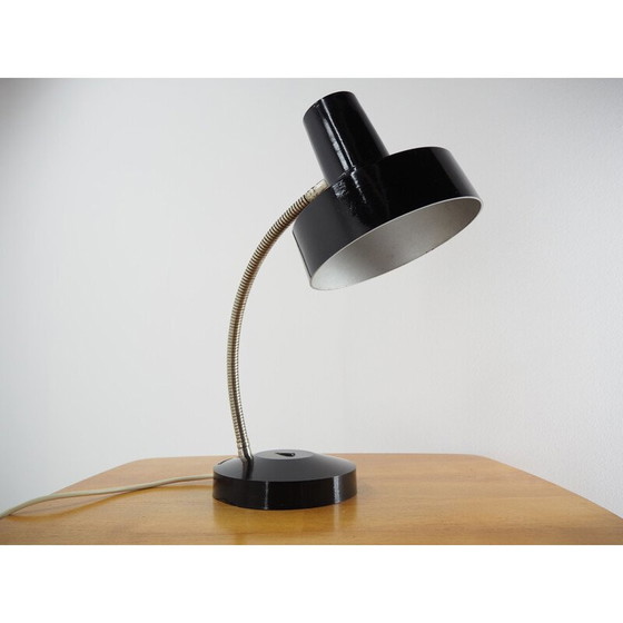 Image 1 of Lampada da tavolo vintage in bachelite nera, Cecoslovacchia 1960