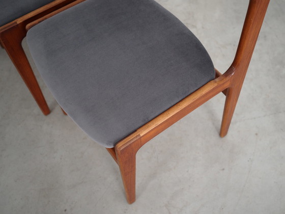 Image 1 of Set Of Six Teak Chairs, Danish Design, 1960S, Production: Denmark