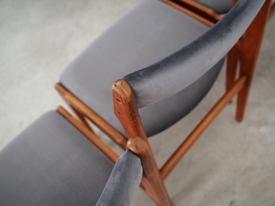 Image 1 of Set Of Six Teak Chairs, Danish Design, 1960S, Production: Denmark