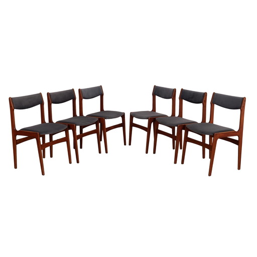 Set Of Six Teak Chairs, Danish Design, 1960S, Production: Denmark