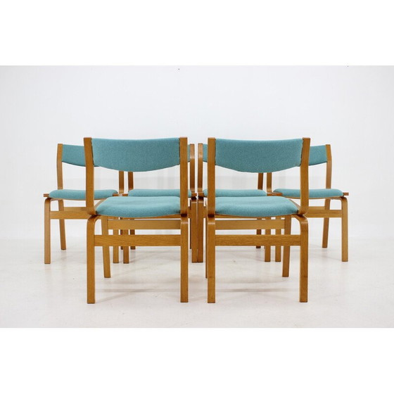 Image 1 of Set di 6 sedie vintage in legno curvato, Danimarca anni '60