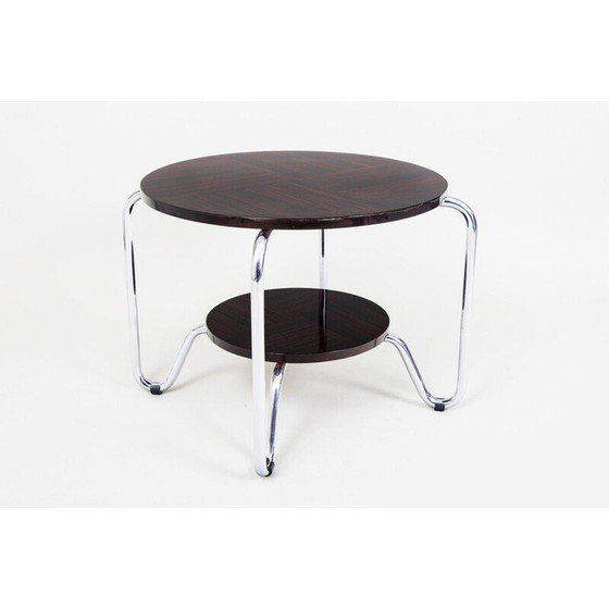 Image 1 of Vintage ebony makasar coffee table by Kovona, 1950