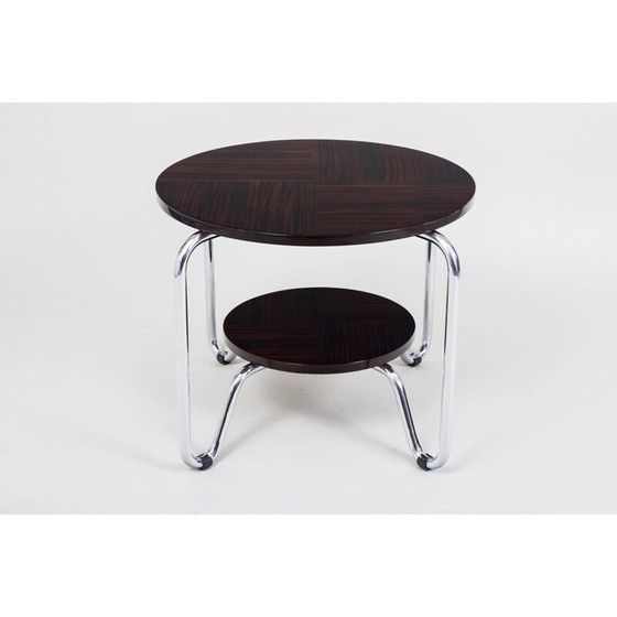 Image 1 of Vintage ebony makasar coffee table by Kovona, 1950
