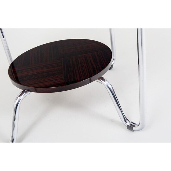 Image 1 of Vintage ebony makasar coffee table by Kovona, 1950