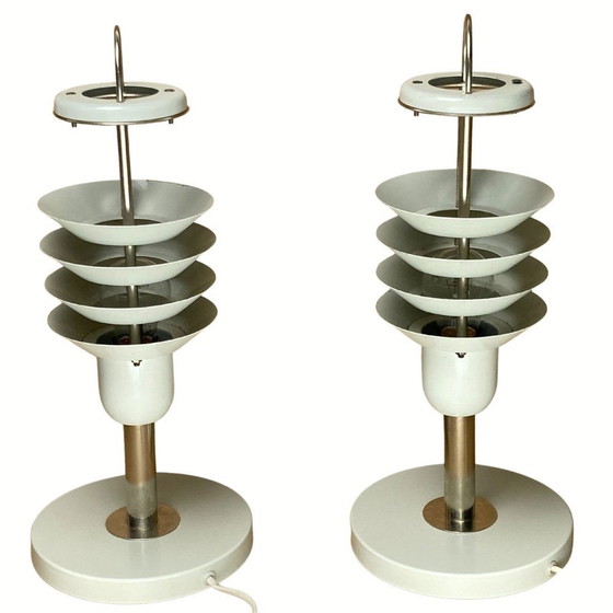 Image 1 of 2x Space Age Architectural Table Lamps