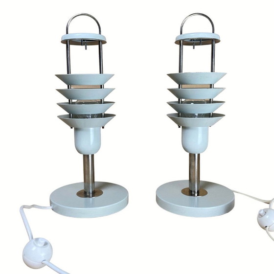 Image 1 of 2x Space Age Architectural Table Lamps