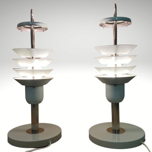 2x Space Age Architectural Table Lamps