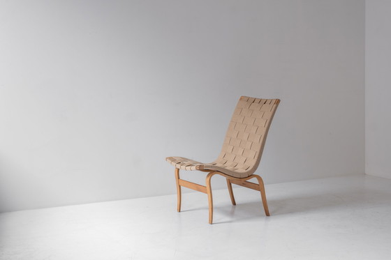 Image 1 of Eerste editie ‘Eva’ side chair door Bruno Mathsson voor Karl Mathsson, Zweden 1960s. 