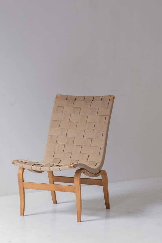 Image 1 of Eerste editie ‘Eva’ side chair door Bruno Mathsson voor Karl Mathsson, Zweden 1960s. 