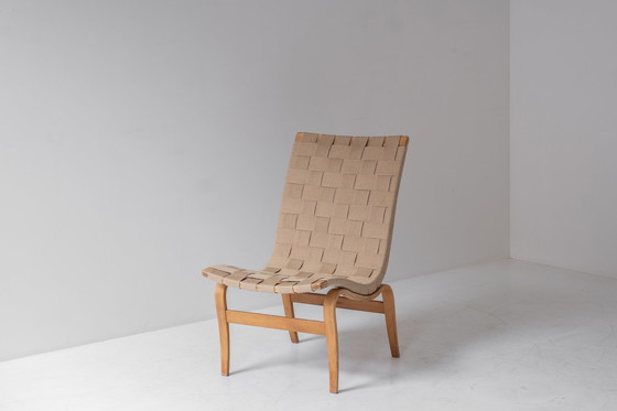 Image 1 of Eerste editie ‘Eva’ side chair door Bruno Mathsson voor Karl Mathsson, Zweden 1960s. 