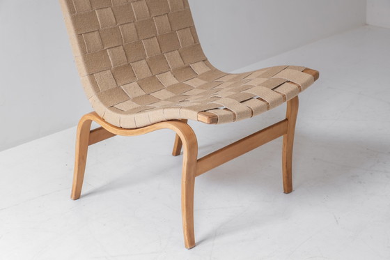 Image 1 of Eerste editie ‘Eva’ side chair door Bruno Mathsson voor Karl Mathsson, Zweden 1960s. 