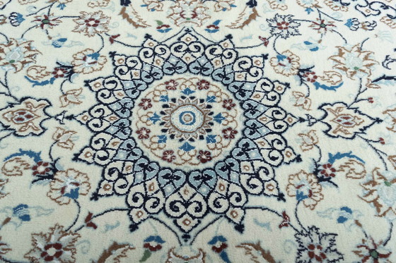 Image 1 of Hand Knotted Nain Carpet With Silk - 184 X 112 Cm