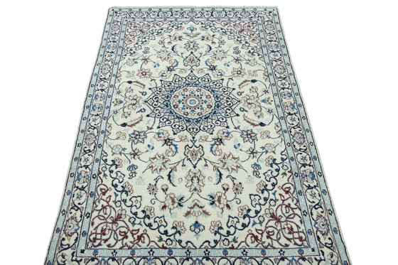 Image 1 of Hand Knotted Nain Carpet With Silk - 184 X 112 Cm