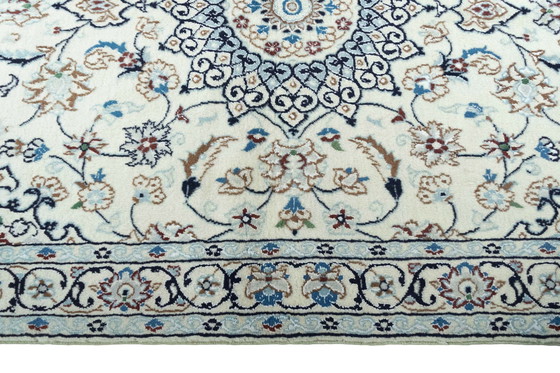 Image 1 of Hand Knotted Nain Carpet With Silk - 184 X 112 Cm