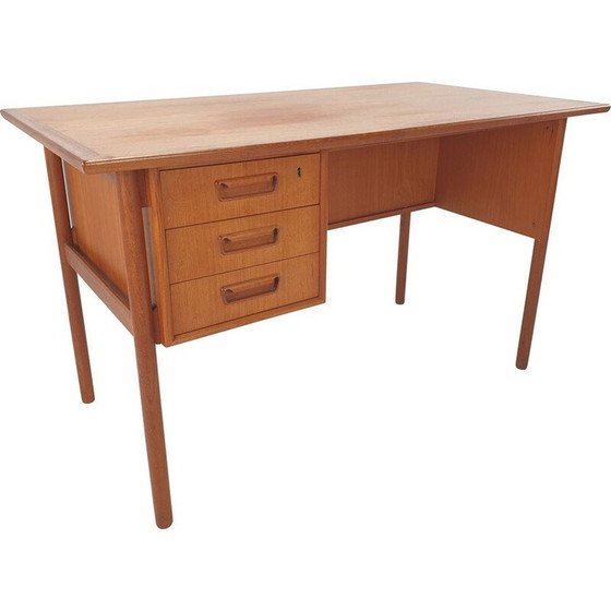Image 1 of Danish vintage teak desk by Gunnar Nielsen Tibergaard, 1960s