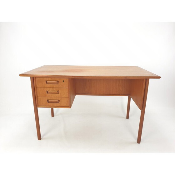 Image 1 of Danish vintage teak desk by Gunnar Nielsen Tibergaard, 1960s