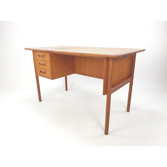 Image 1 of Danish vintage teak desk by Gunnar Nielsen Tibergaard, 1960s