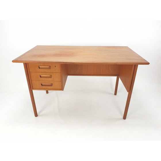Image 1 of Danish vintage teak desk by Gunnar Nielsen Tibergaard, 1960s